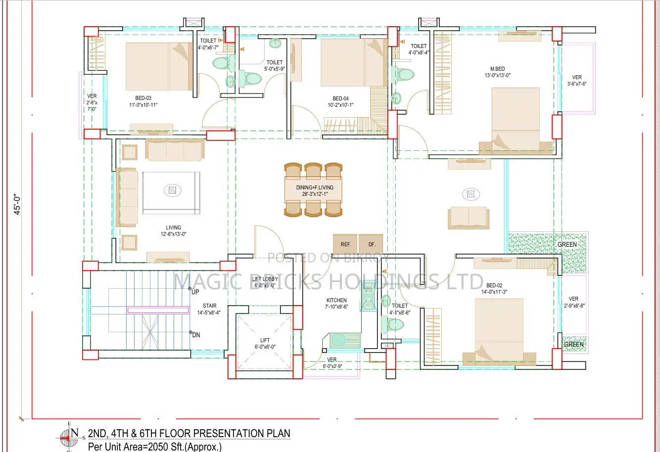দক্ষিণমুখী Ongoing FLAT SALE at Block I Basundhara R/A