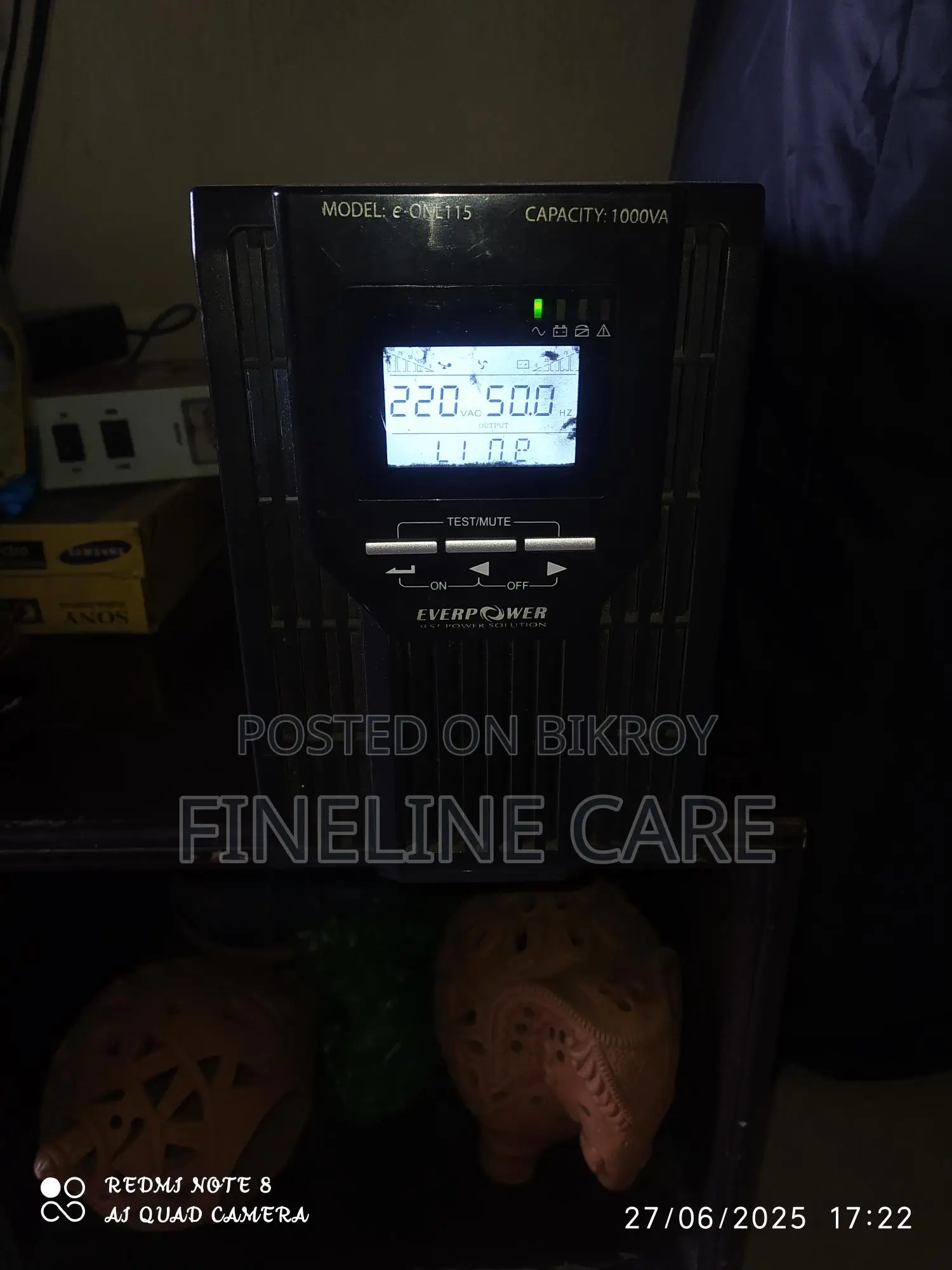 Online Ups 1000va 3 12 volt battery version