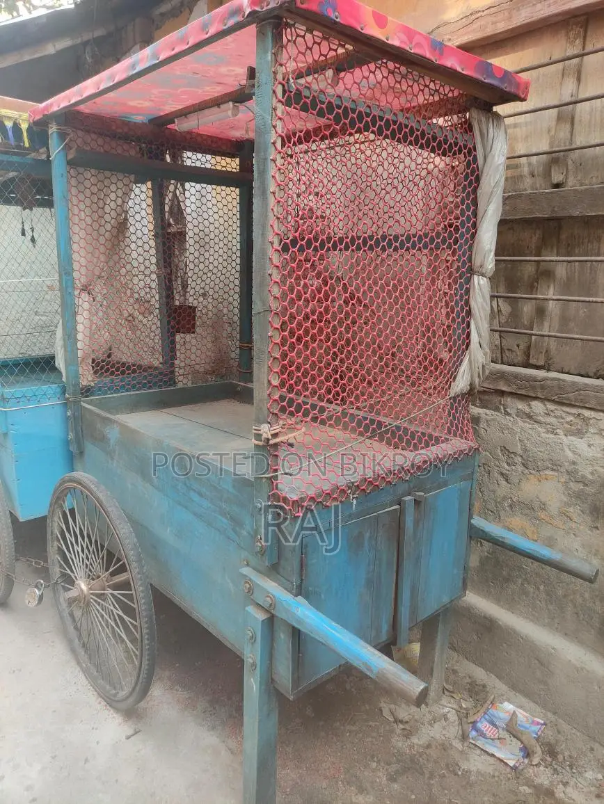 দুই চাকার ঠেলা ভ্যান গাড়ি