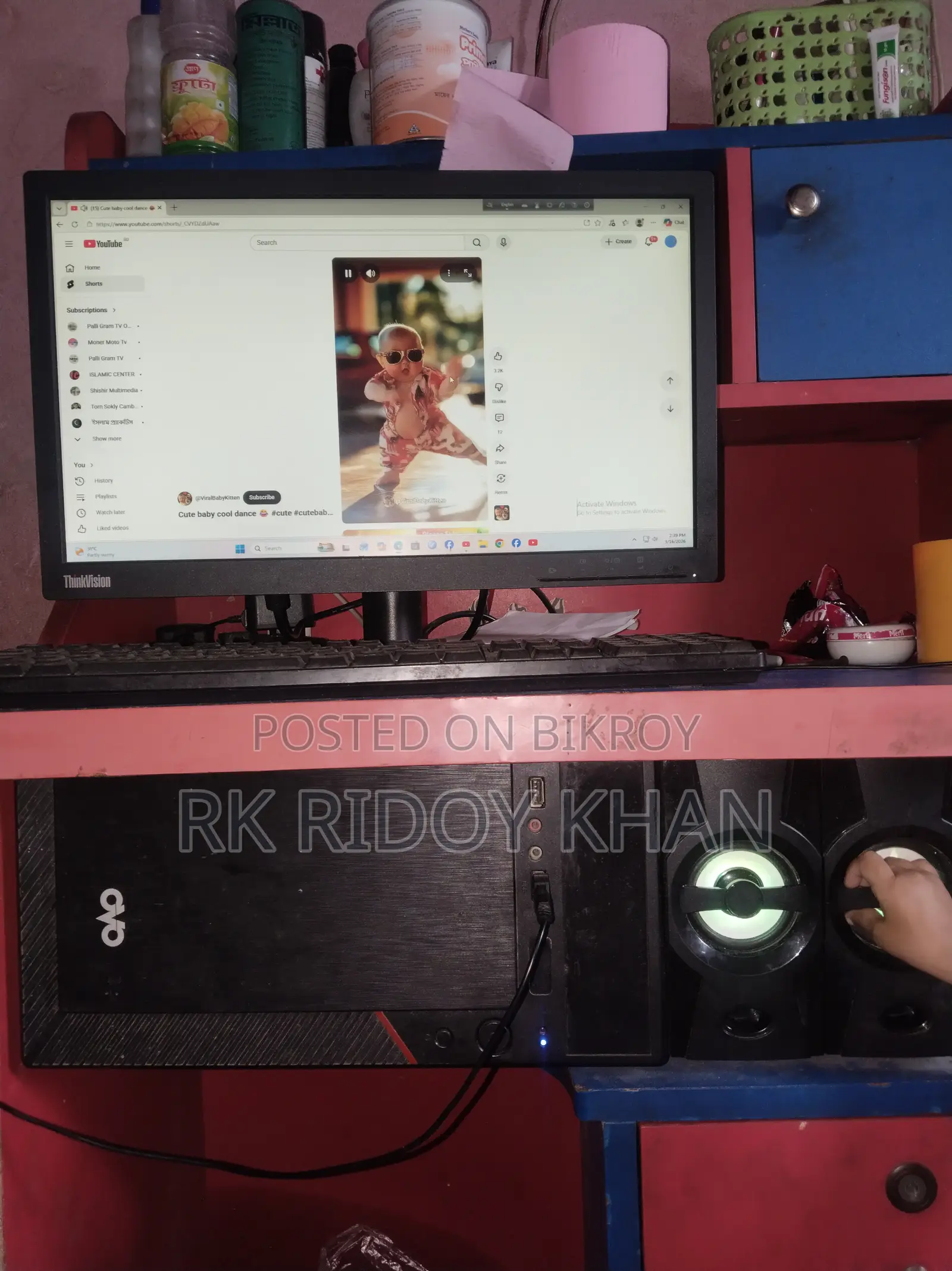 i5 6th Gen, 8GB RAM, 500GB HDD, 20-inch Monitor