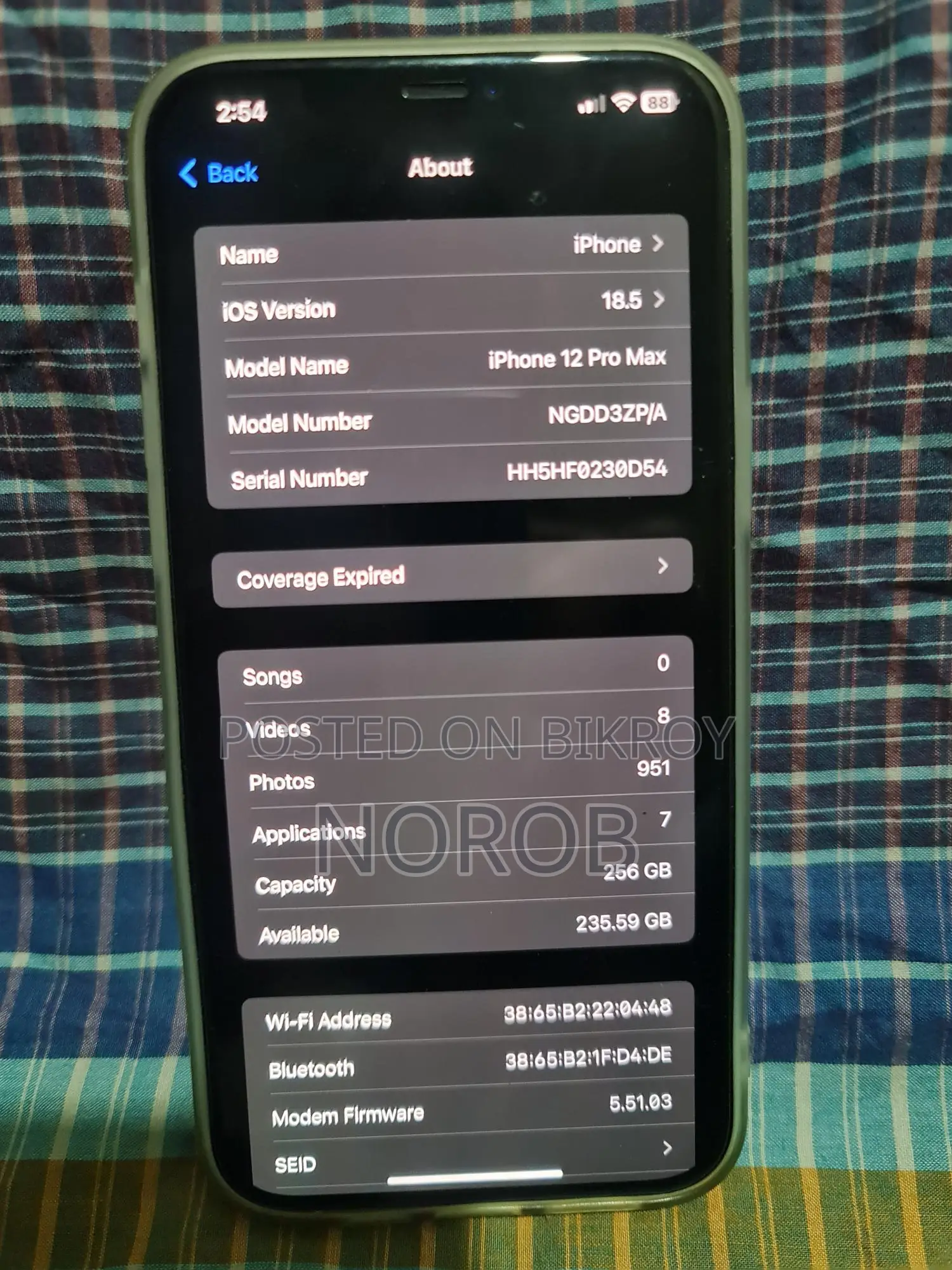 Apple iPhone 12 Pro Max 256GB Waterproof (Used)