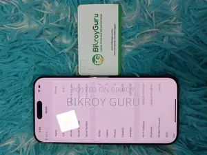 অ্যাপল আইফোন ১৬ প্রো ম্যাক্স ২৫৬জিবি বিএইচ৯৫% ফুল বক্স (ইউজড)