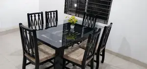 Dining Table with 6 Foam Chairs
