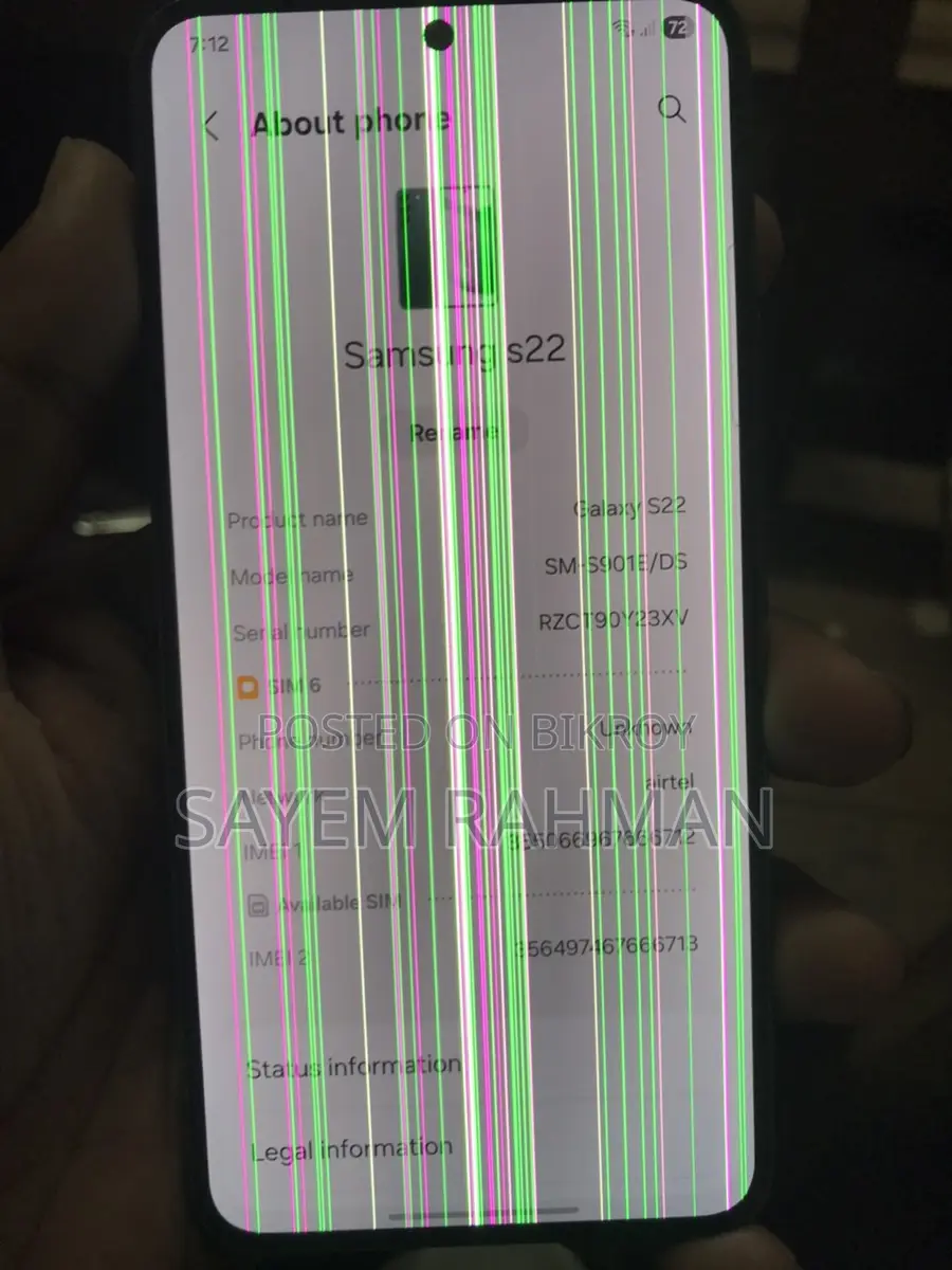 Samsung Galaxy S22 . (Used)