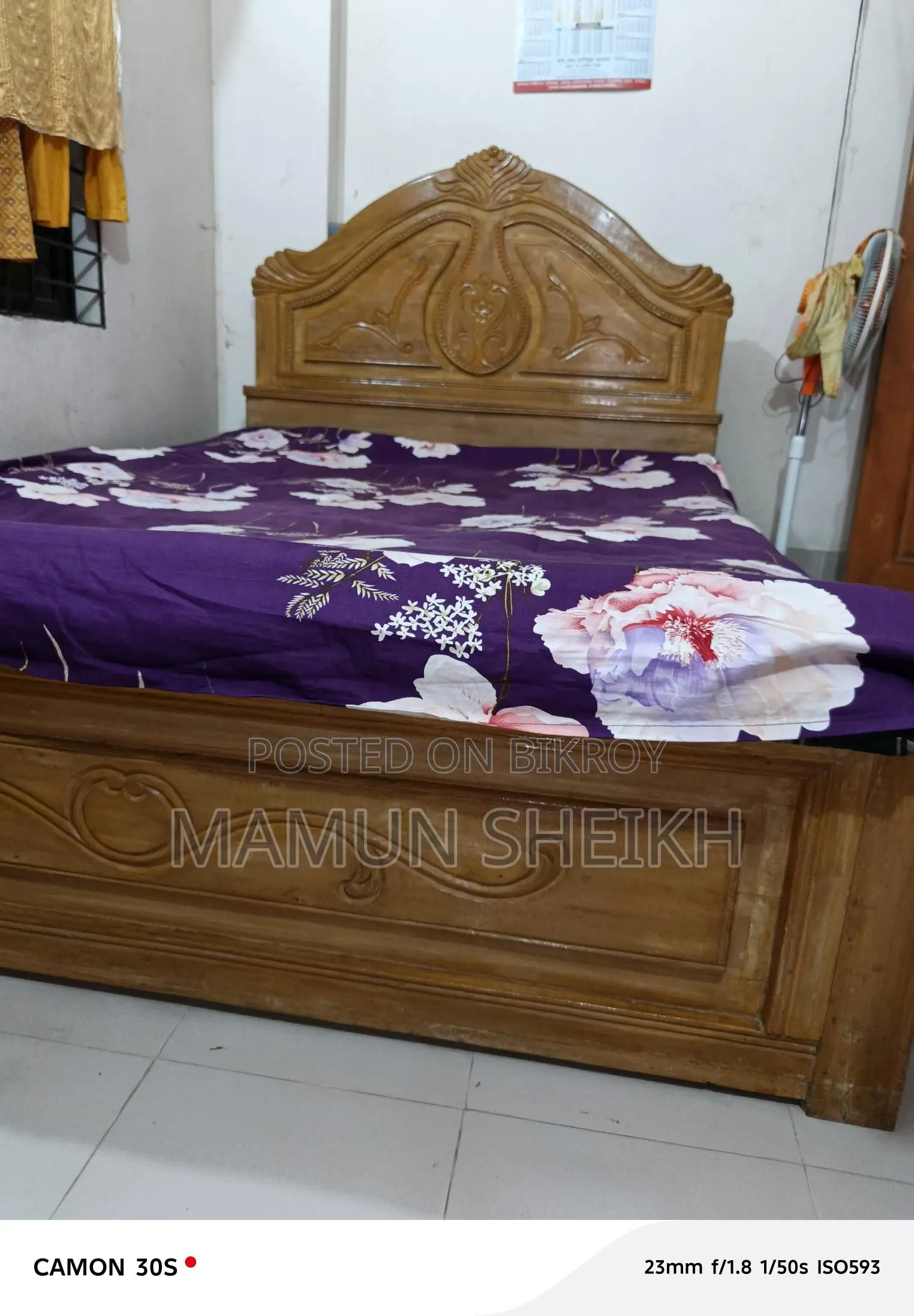 Original Teak Wood Bed