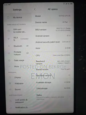 Xiaomi Mi Pad 4 Plus 4/64 GB