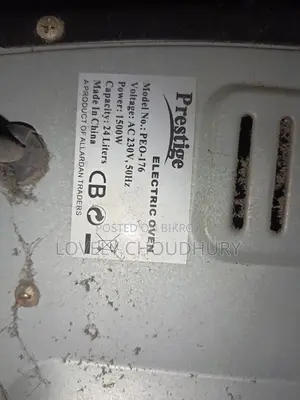 Prestige Electric Oven for sale.
