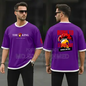 4-Piece Premium Drop Shoulder T-Shirt