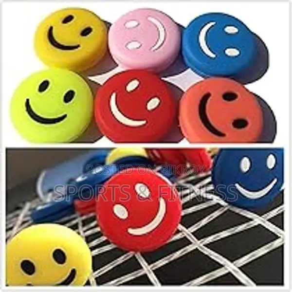 3-PCS Tennis Racket Vibration Dampeners - Smile