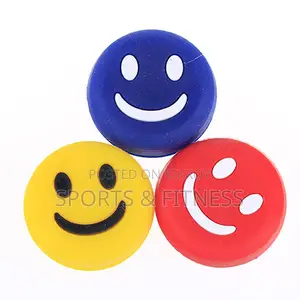 3-PCS Tennis Racket Vibration Dampeners - Smile