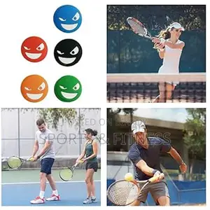 3-PCS Tennis Racket Vibration Dampeners - Smile