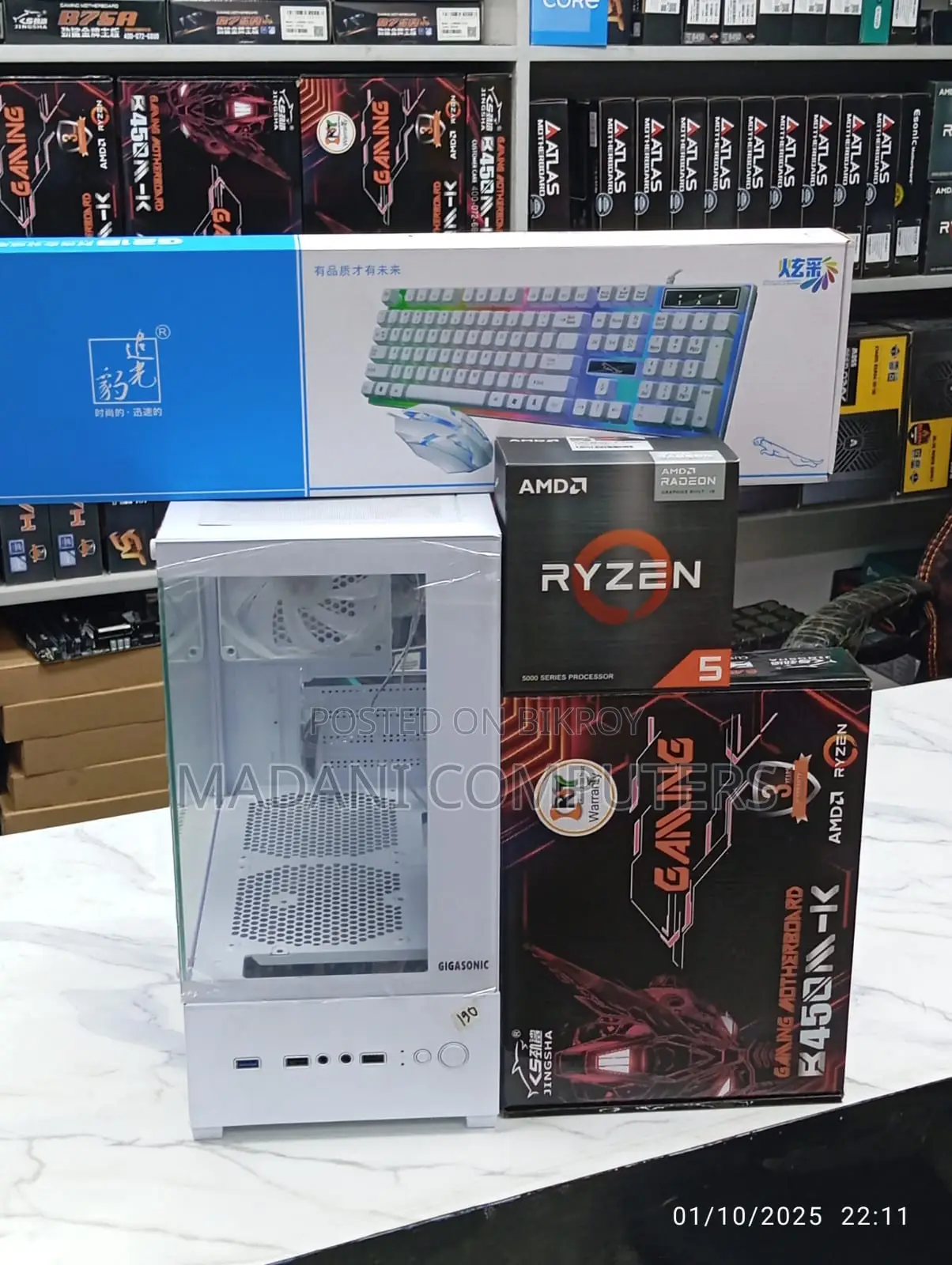 Core i3-7th Gen PC 8GB DDR4 & 128GB SsD Warranty 3year