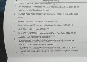 Ryzen 5 3400G Gaming PC with 19" Monitor (8GB RAM / 256GB NVMe)