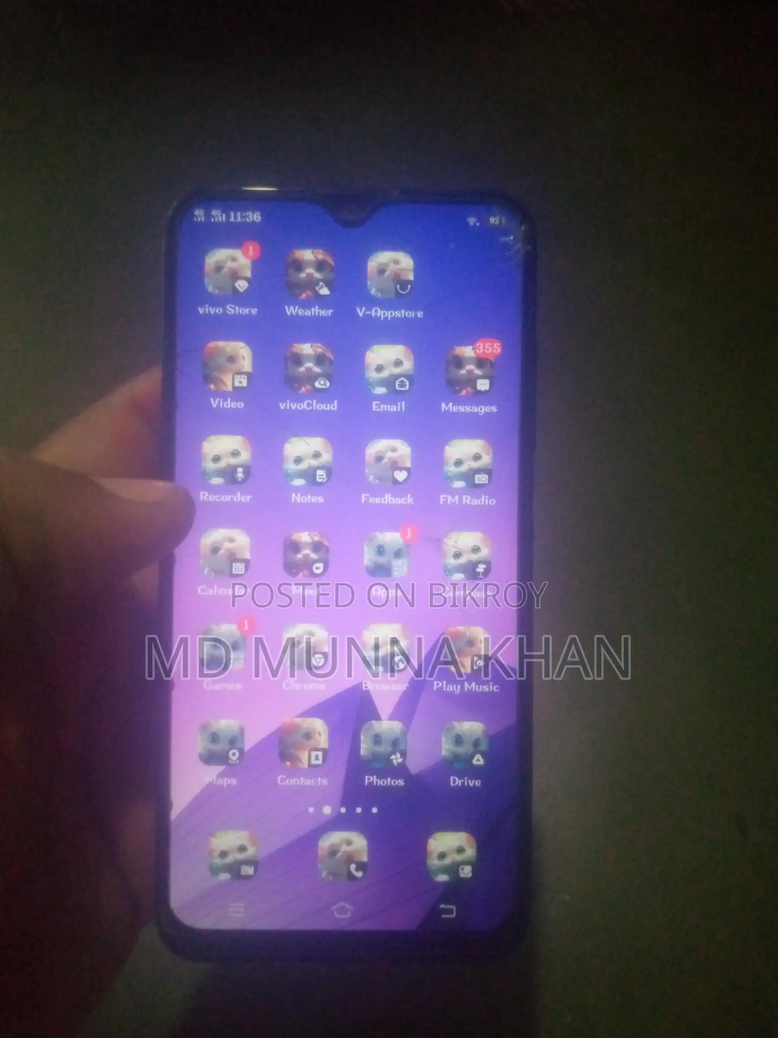 Vivo Y91c . (Used)