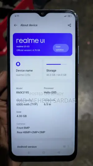 Realme C25s ` (Used)
