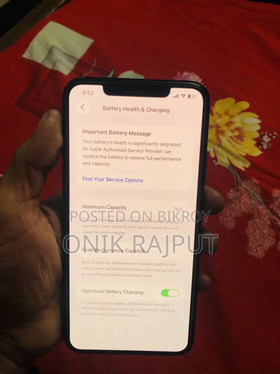 অ্যাপল আইফোন ১১ প্রো ম্যাক্স ফুলি ফ্রেশ অথেনটিক (ইউজড)