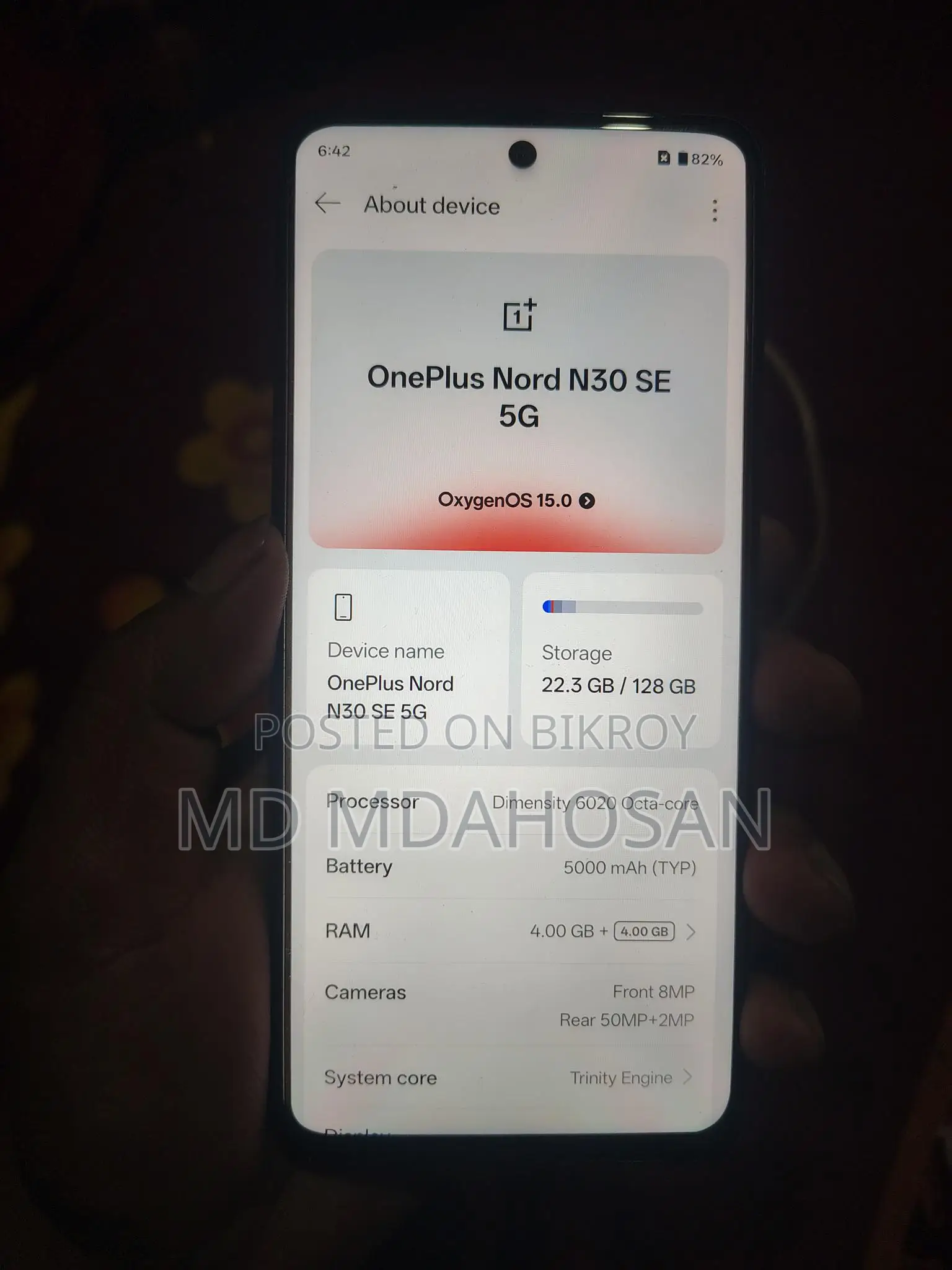 OnePlus Nord N30 SE 8/128 5G Fresh Phone (Used)