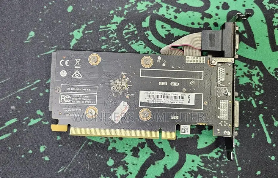 Graphics Card ZOTAC GT710 2GB DDR3 Support 1 to 12th gen