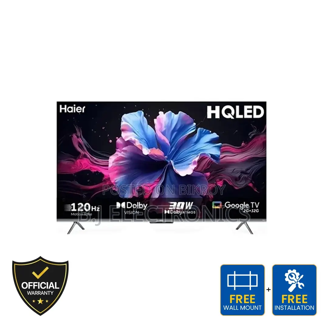Haier H43P7UX 43 Inch Voice Control HQLED 4K Smart Google TV