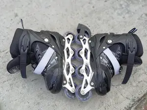 Inline Roller Skates Shoes Black Color - Sports & Fitness