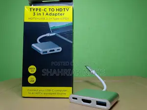 Type-C to HDTV 3-in-1 Multifunction Adapter (Support)