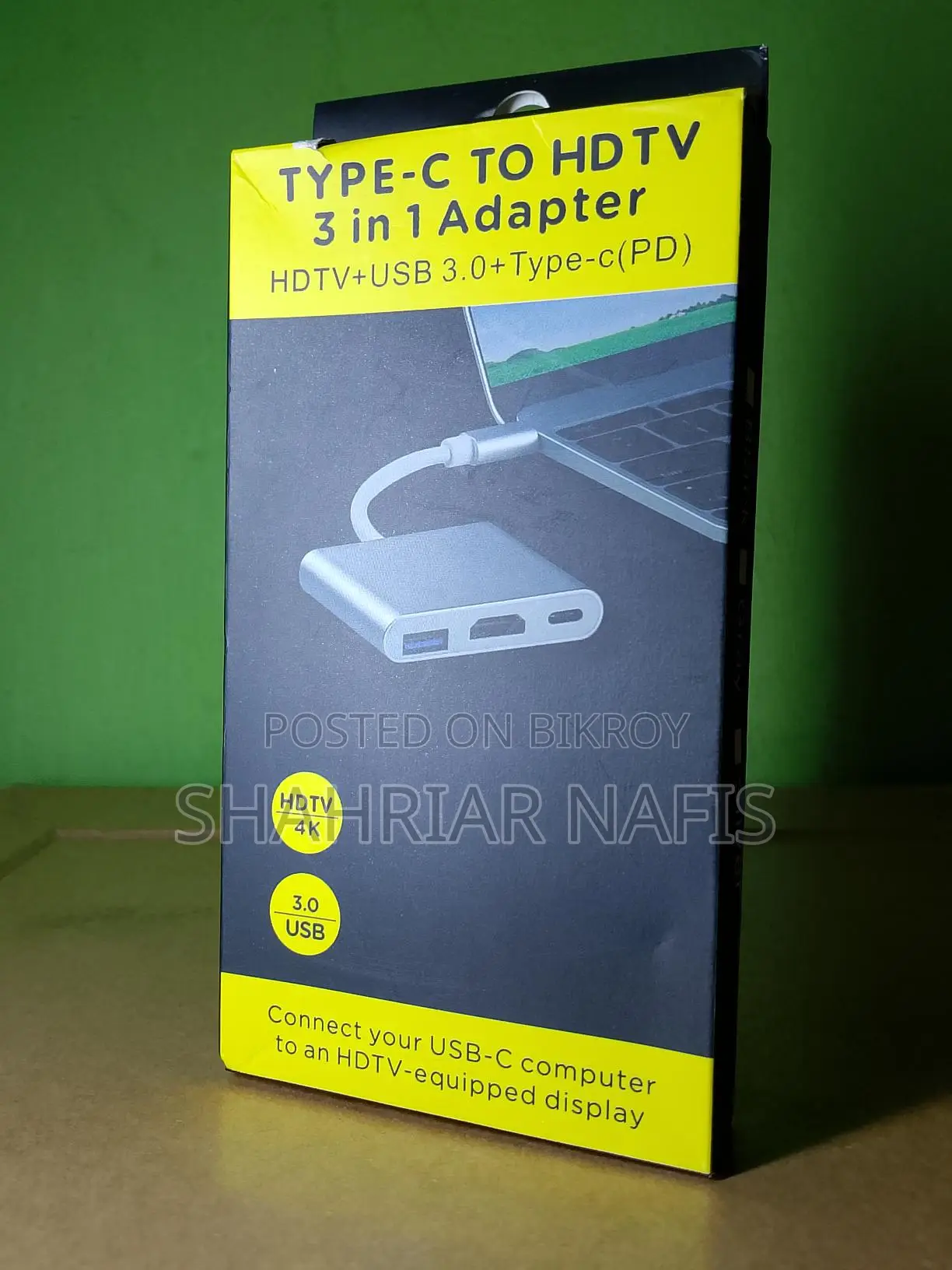 Type-C to HDTV 3-in-1 Multifunction Adapter (Support)