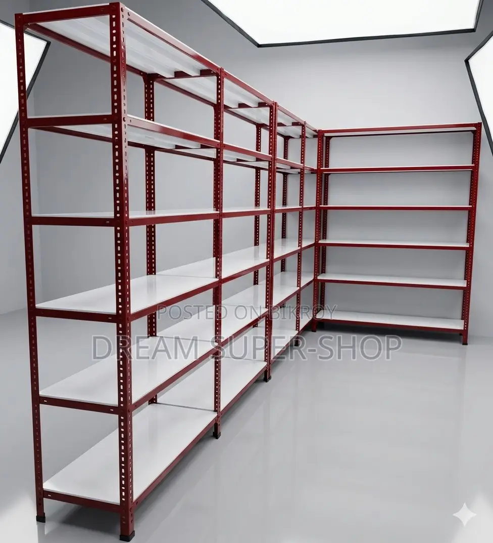 Ultra-Durable Steel Slotted Angle Racks for Warehouse & Shop