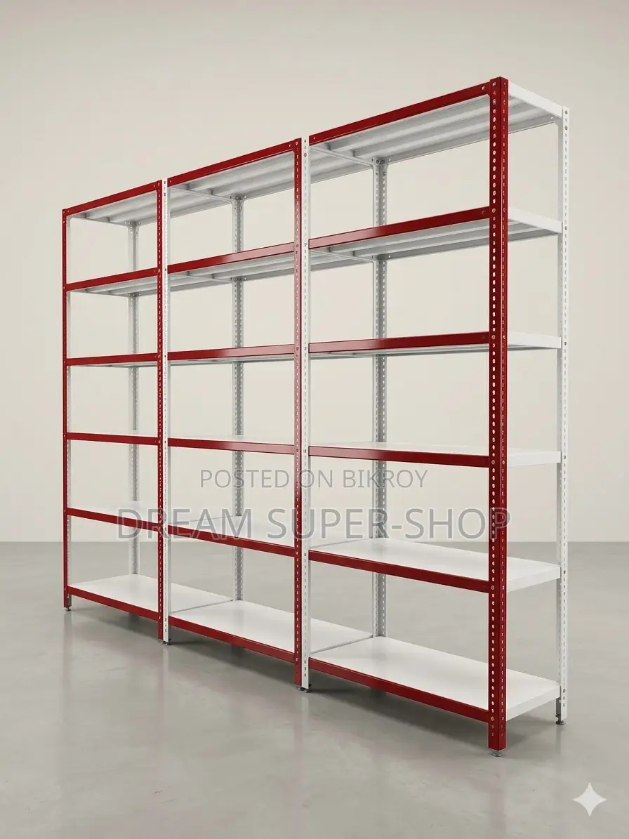 Ultra-Durable Steel Slotted Angle Racks for Warehouse & Shop