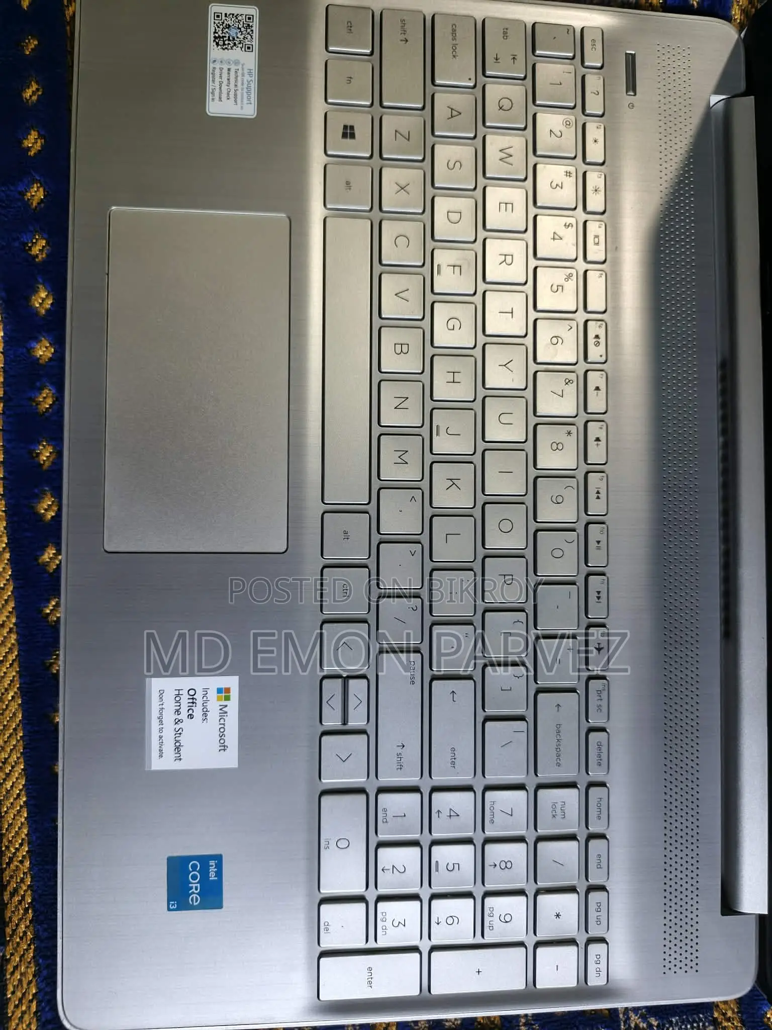 HP 15s-fq2644TU Core i3 11th Gen 15.6" HD Laptop
