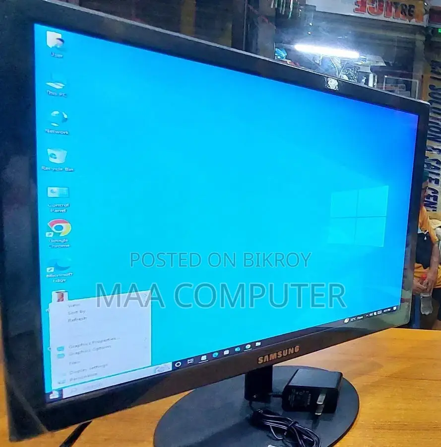 (১বছরের ওয়ারেন্টি সহ)SamsungInc Hdmi Vga Support Monitor