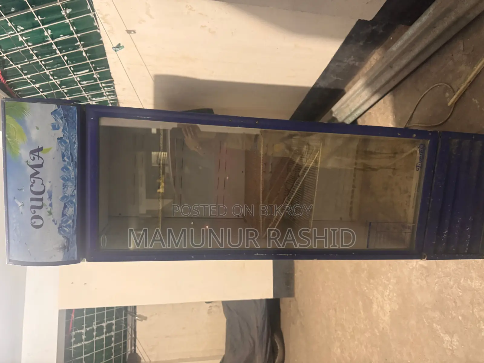Glass Door Beverage Fridge.