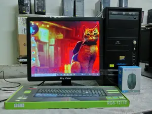 Full Computer Setup with 17″ LED Monitor + Intel Dual Core Desktop PC