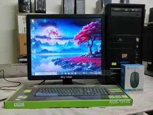 Full Computer Setup with 17″ LED Monitor + Intel Dual Core Desktop PC
