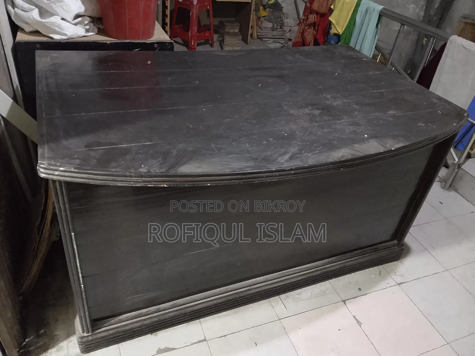 Two Premium Teak Wood Stylish Reception Desks for Sale