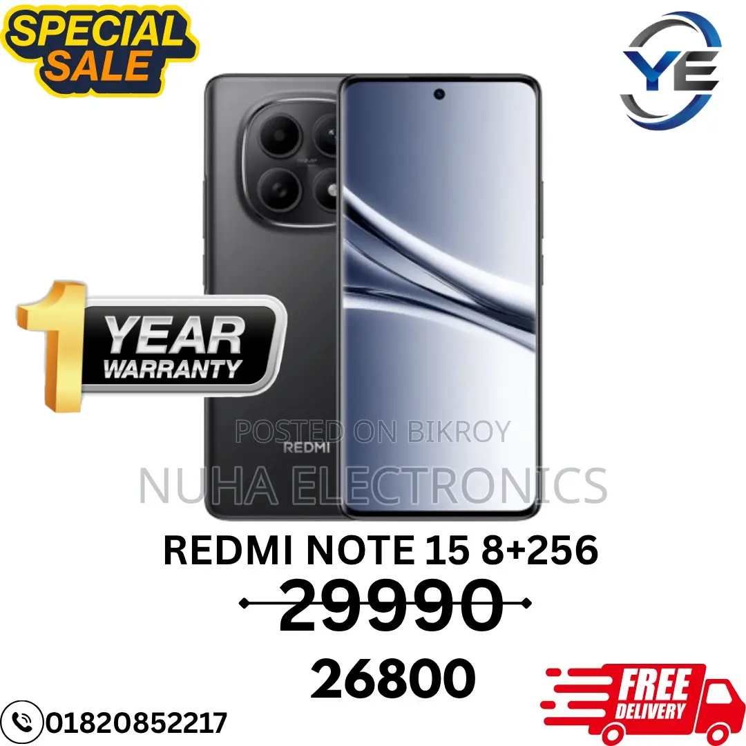 Xiaomi Redmi Note 15 (8+256) OFFICIAL (Brand New)