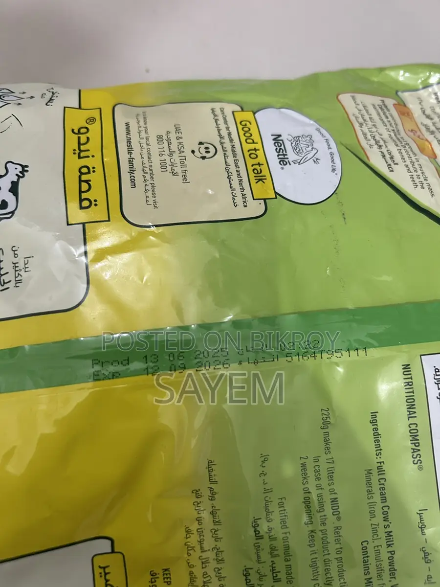 Nestlé Milk Powder 2.25kg (Saudi) – Unopened & Fresh
