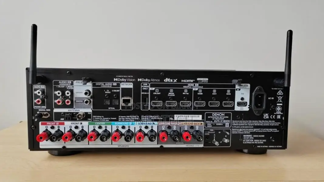 Denon AVR-X1800H 7.2 Channel AV Receiver (2023)