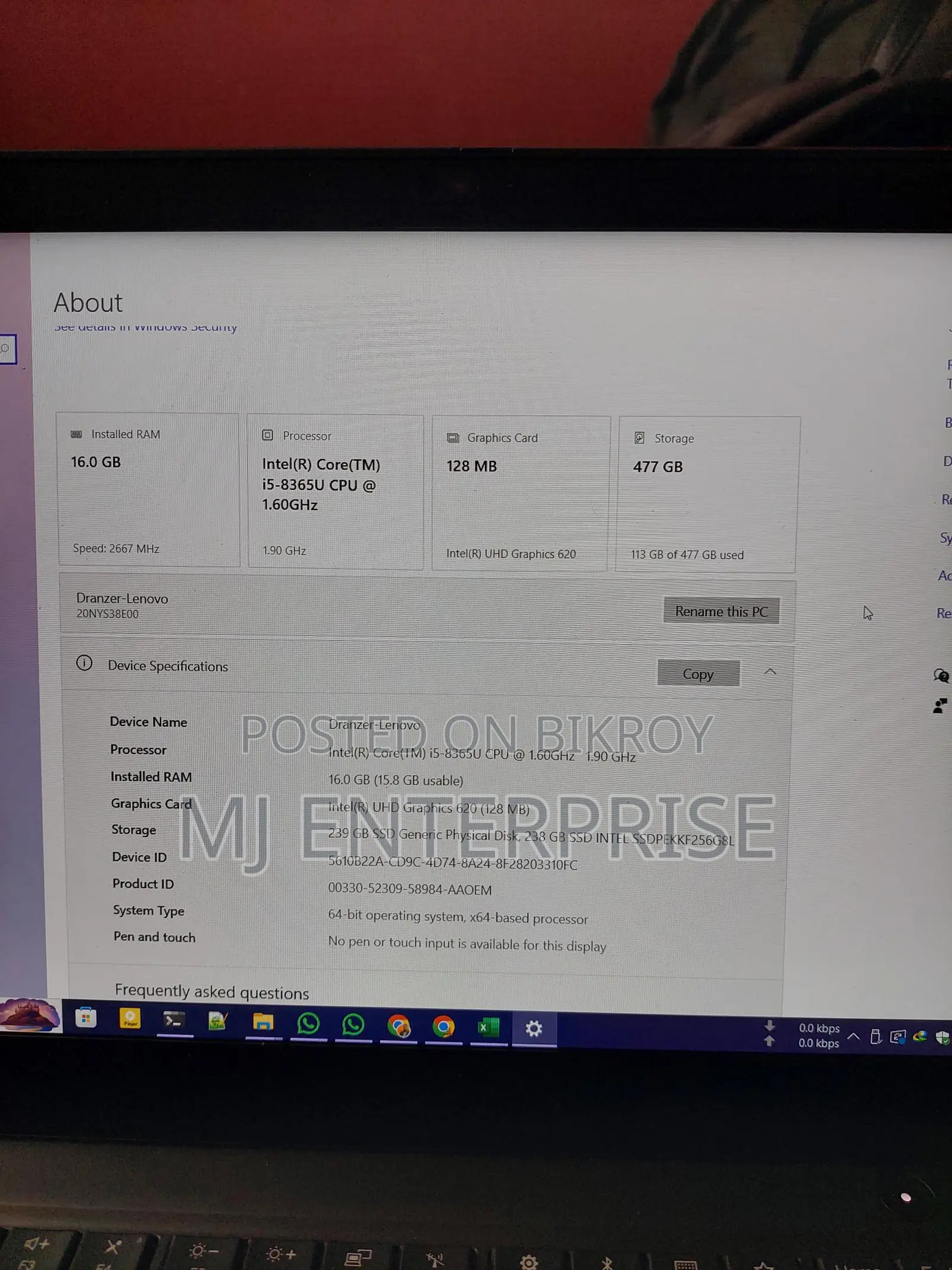 Lenovo Thinkpad T490s