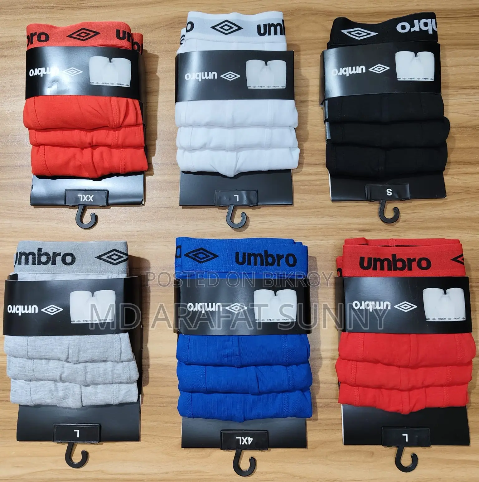 Men's Original Garments Boxer in House. Buyer- Umbro