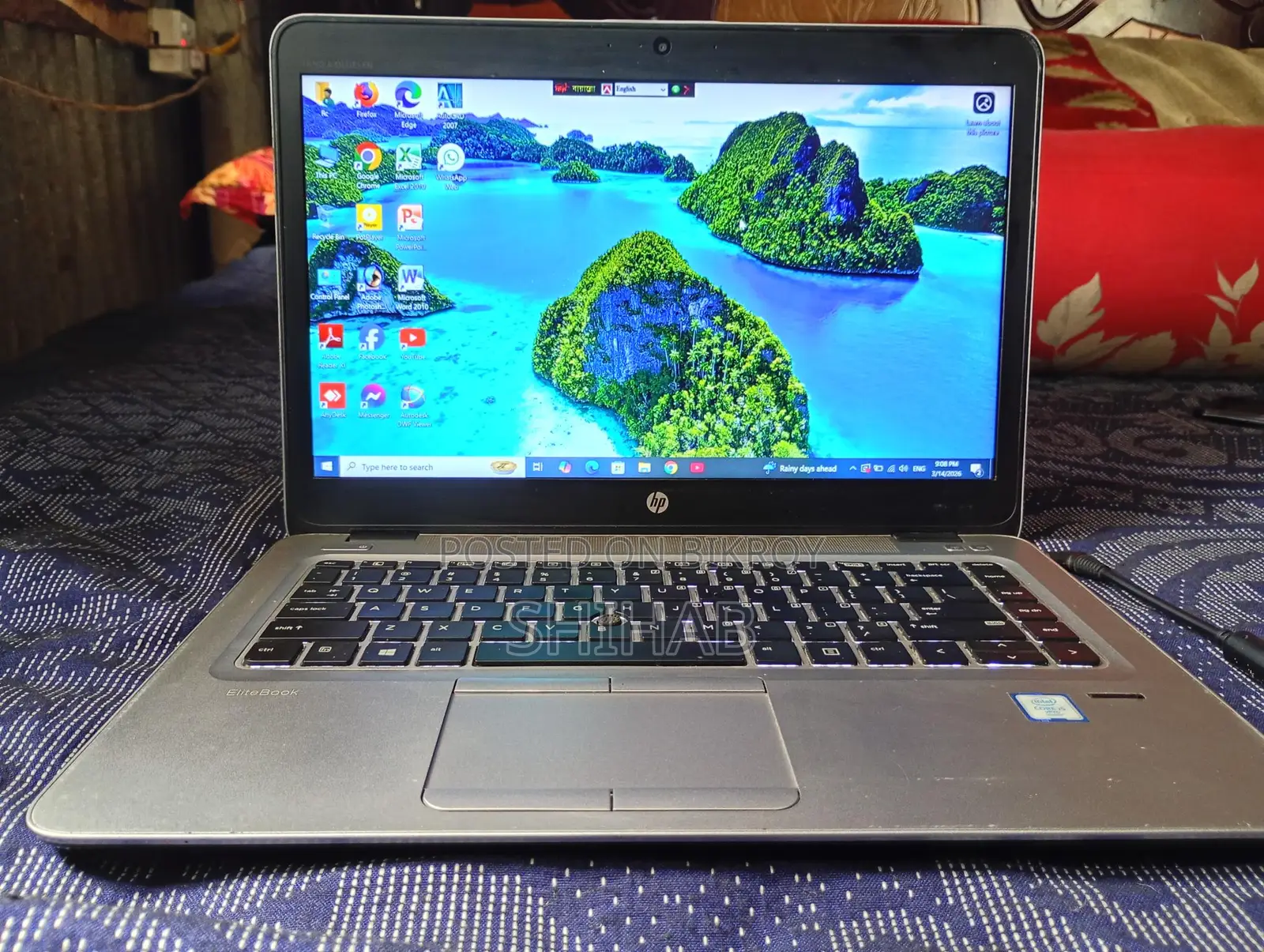 Hp Core i5 Zenaration 6,full fresh laptop sell