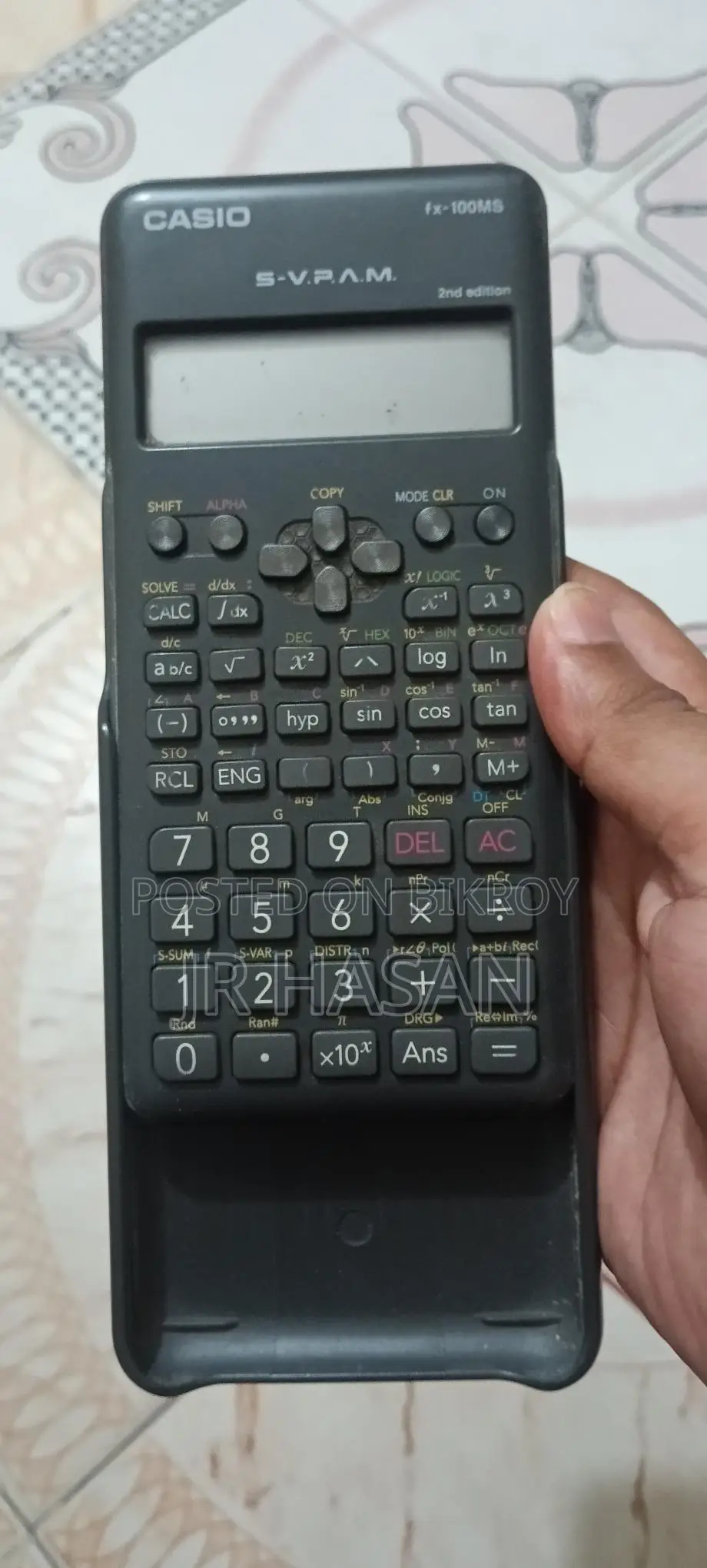 Check and verify the calculator in person