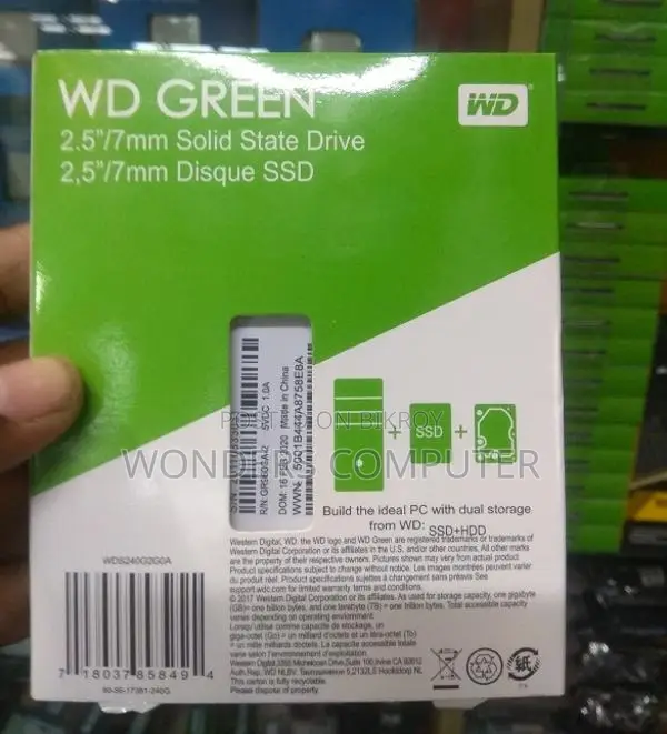 WD Green 240GB Internal PC SSD - SATA III 6 Gb/s 1 Year Warranty