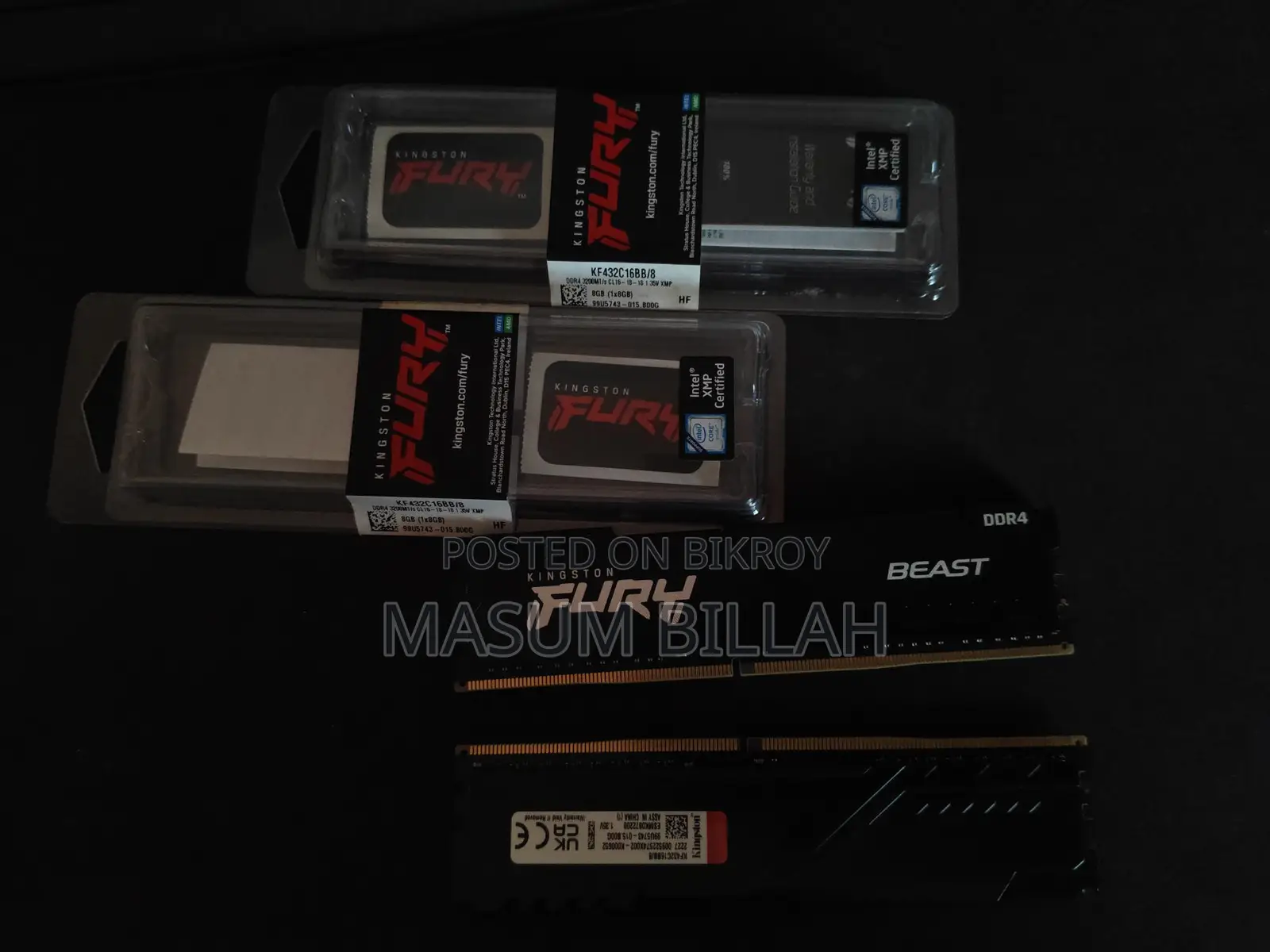 Kingston Fury Beast 8gb 3200mhz Ddr4