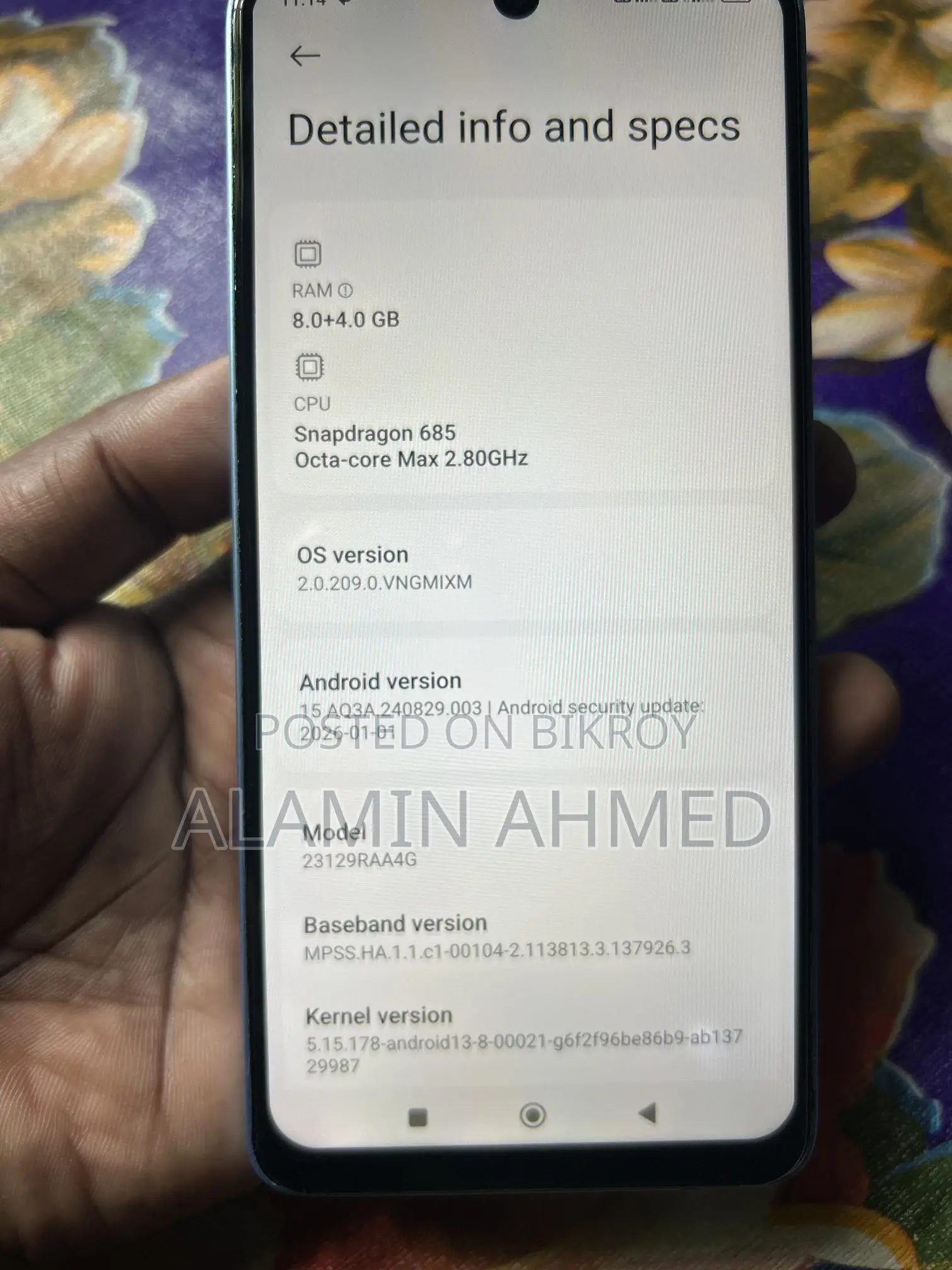Xiaomi Redmi Note 13 Ram 8 Rom 256 (Used)