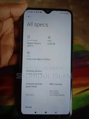 Xiaomi Redmi Note 8 . (Used)