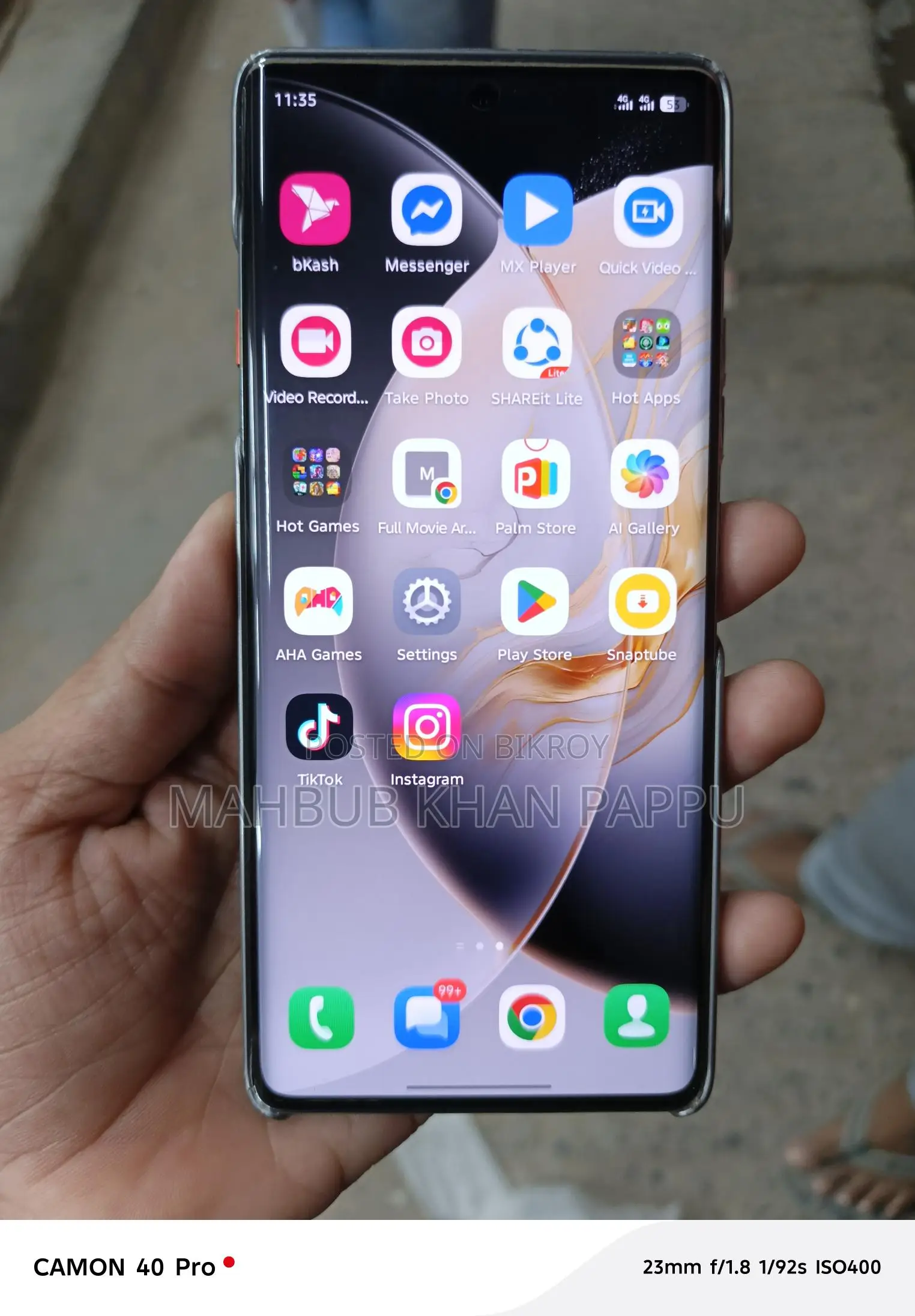 Tecno Camon 40 Pro 8/256 (Used)