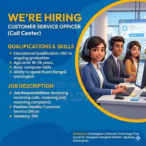 We Are Hiring! Customer Service Officer (Call Center)