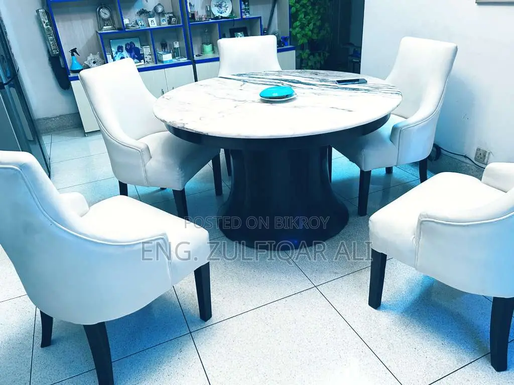 Own Designed Dining Table Granite Marble Top. Almost New.
