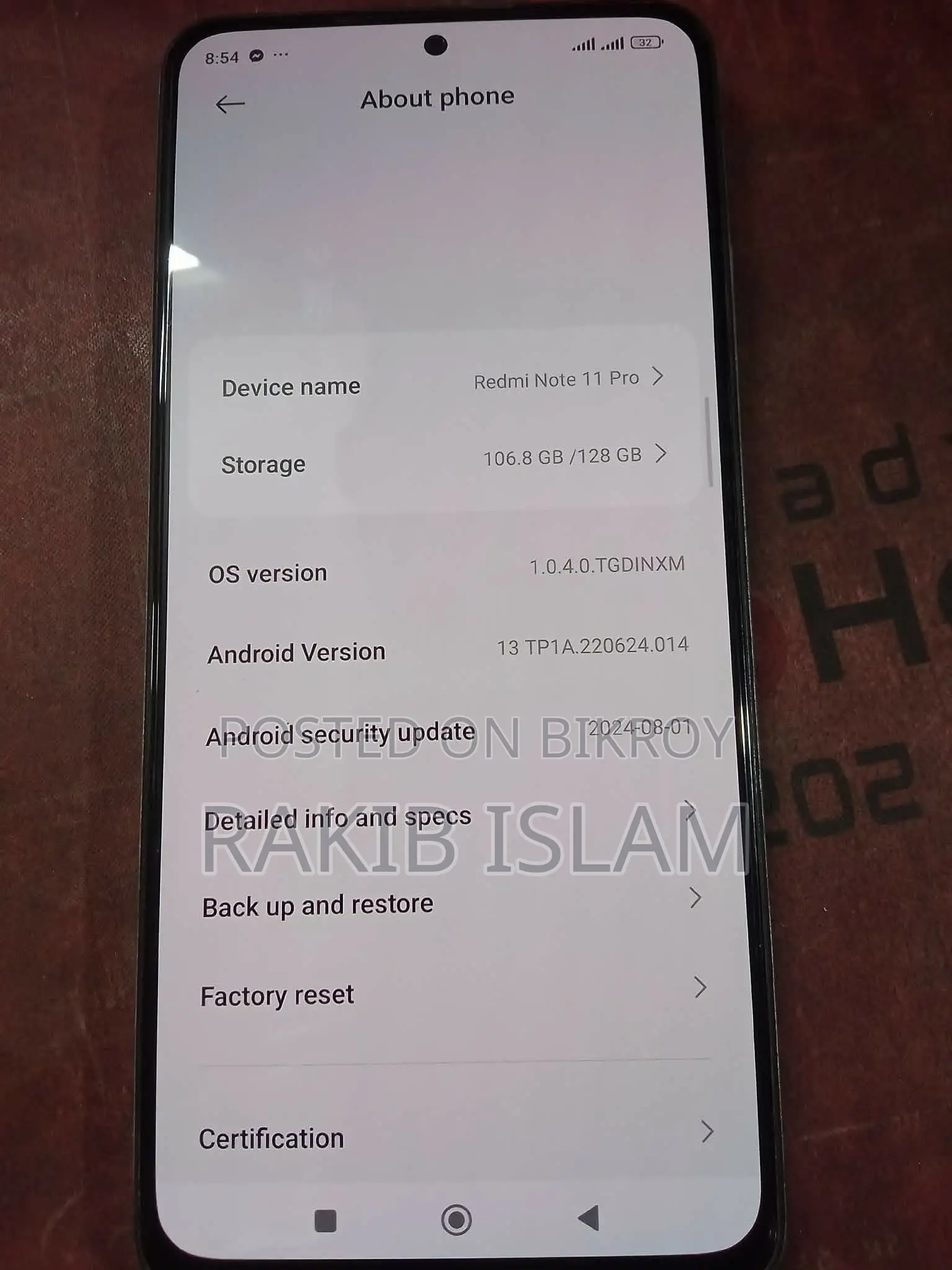 Xiaomi Redmi Note 11 (Used)