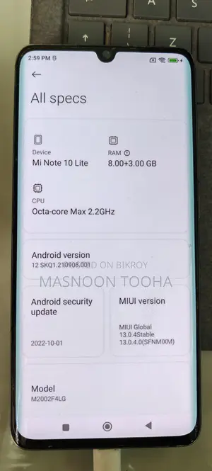 Xiaomi Mi Note 10 Lite Global (Used)